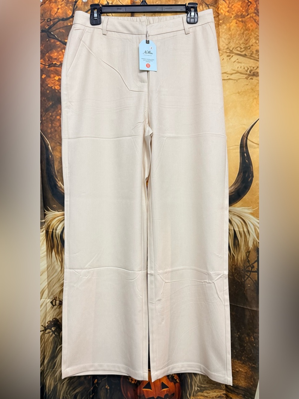 NiMin Cream Wide-Leg Pant
